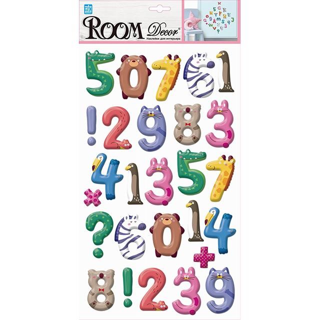Стикеры PSA 9502 Веселые цифры, ROOM Decor