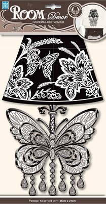 Стикеры 1901 LDA  Бра хрустальная бабочка 