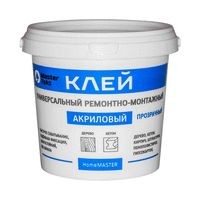 Клей акриловый  Master Teks HomeMaster ремонтно-монтажный ун. 0,9кг прозр 9752931