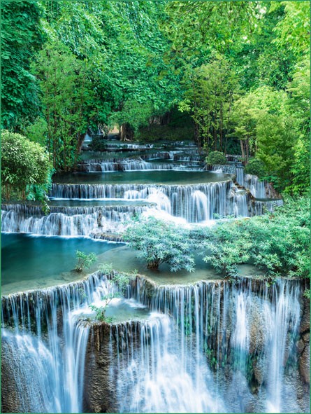 Фотообои бумажные 8л Серебряный поток 196*260 (10) №249