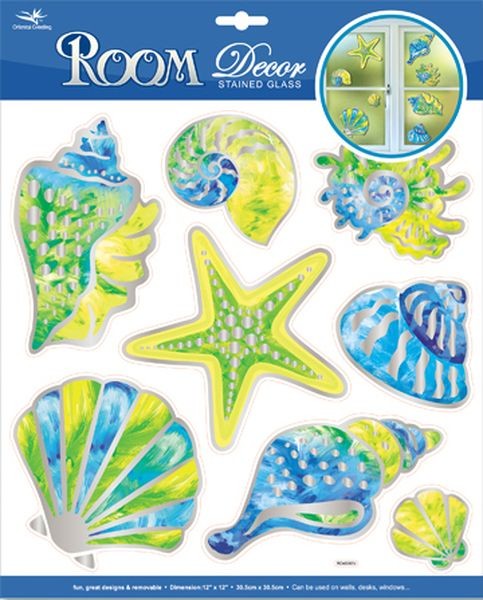 Стикеры RCA 5003 Витражные ракушки, ROOM Decor 